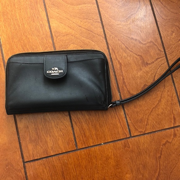 Coach Handbags - Black Coach Wristlet